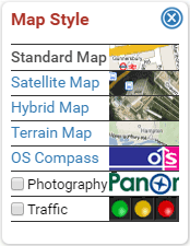 Map Style menu